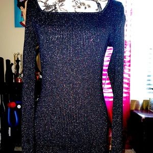 Long Sleeve Sparkly Dress